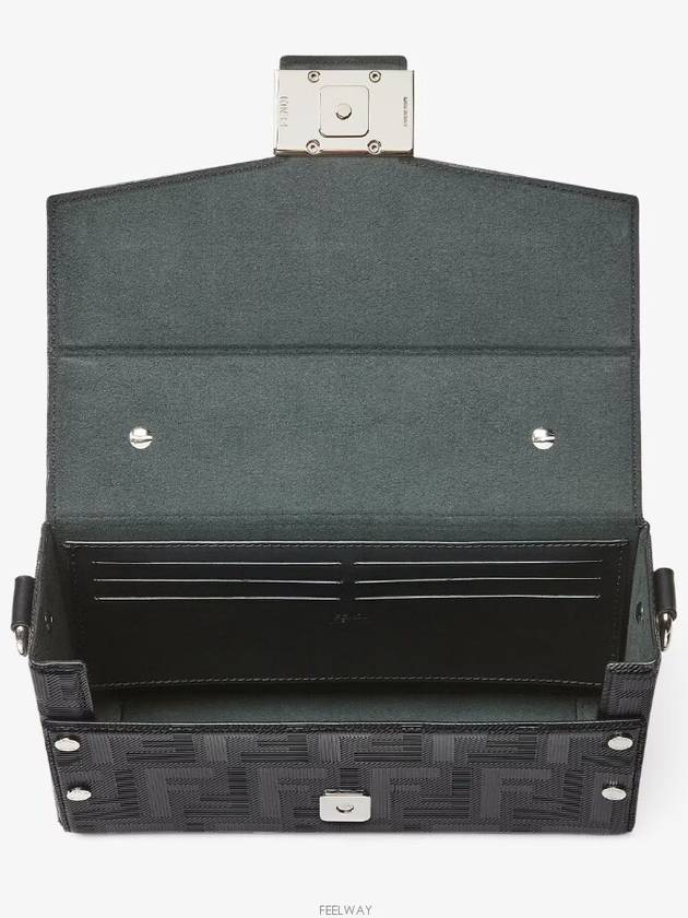 Baguette Soft Trunk Cross Bag Black - FENDI - BALAAN 4