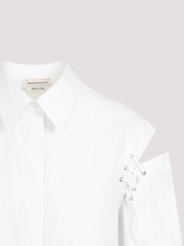 Blouse Shirt 790908 QAAAD 9000 OPTICAL WHITE - ALEXANDER MCQUEEN - BALAAN 4