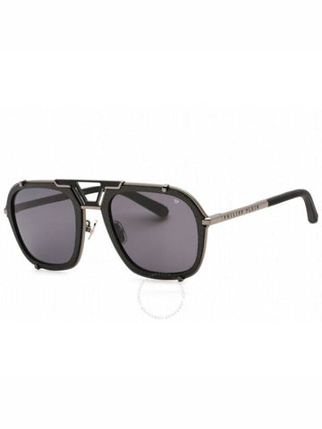 Philipp Plein Smoke Navigator Men's Sunglasses SPP010M 0584 55 - PHILIPP PLEIN - BALAAN 1