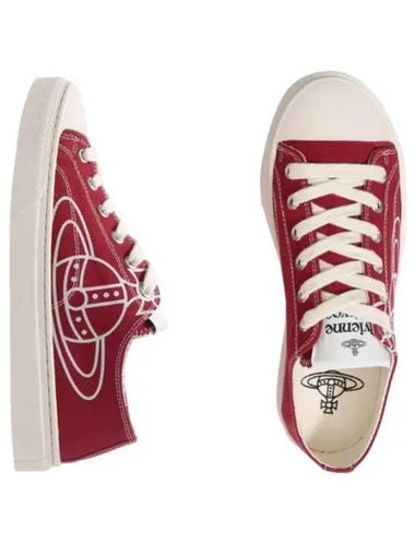 Logo print plimsoll low top sneakers - VIVIENNE WESTWOOD - BALAAN 1