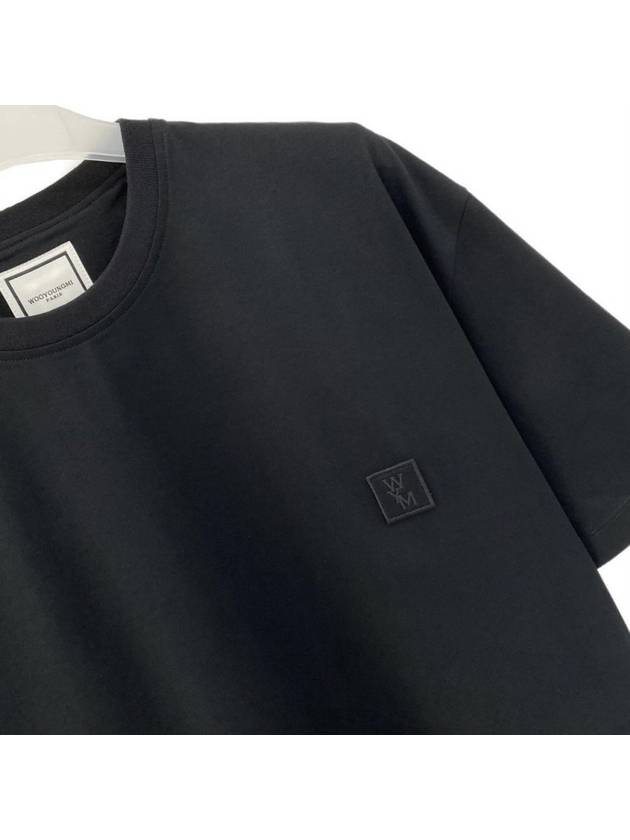 Jellyfish Bag Logo Cotton Short Sleeve T-Shirt Black - WOOYOUNGMI - BALAAN 4