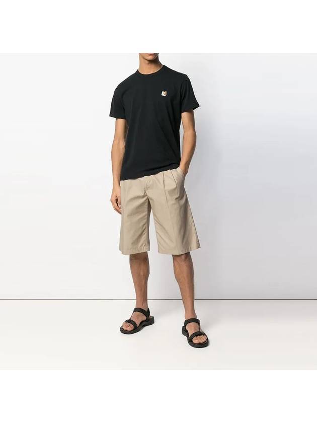 Fox Head Patch Classic Short Sleeve T-Shirt Black - MAISON KITSUNE - BALAAN 4