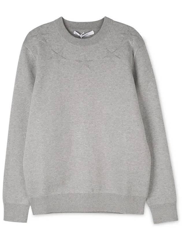 Men s star applique gray knit 7502 502 051 - GIVENCHY - BALAAN 1