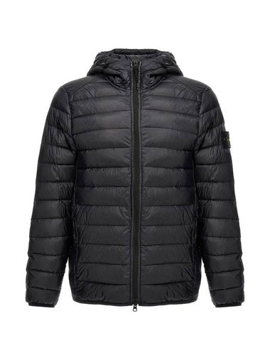 Loom Woven Chambers R Nylon Down TC Light Hoodie Down Jacket Midnight Blue - STONE ISLAND - BALAAN 1