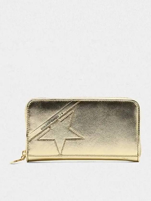 KOREA Women s Star Large Zipper Wallet G36WA882 A7 Gold 270388 - GOLDEN GOOSE - BALAAN 1