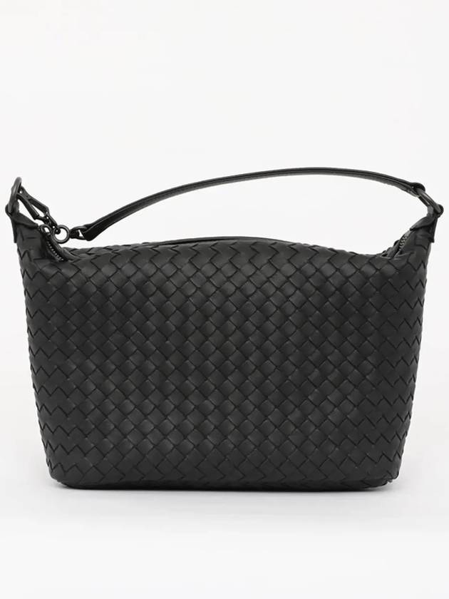 Women's Intrecciato Shoulder Bag Black - BOTTEGA VENETA - BALAAN 3