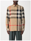 Check Cotton Long Sleeve Shirt Archive Beige - BURBERRY - BALAAN 6