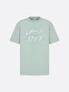 Handwriting Logo Short Sleeve T-Shirt Blue - DIOR - BALAAN 2