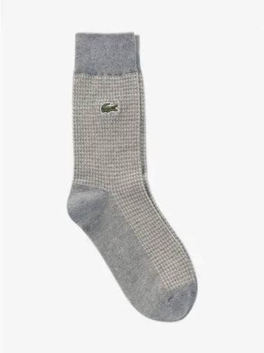 Men s Houndstooth Check Gentleman Socks L3500 54N CCA Domestic Product GQ2N24070546849 - LACOSTE - BALAAN 1