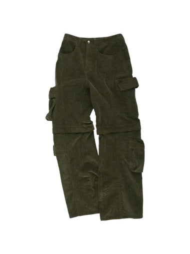 Milano Corduroy Cargo Pants Khaki - ANDERSSON BELL - BALAAN 1