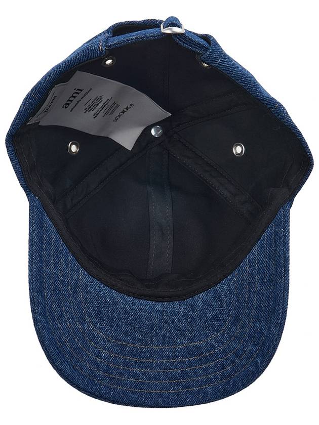 De Coeur Denim Ball Cap Blue - AMI - BALAAN 6