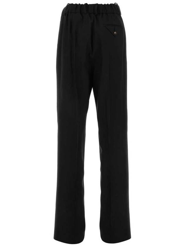 Light Wool Wide Leg Pants Black - BOTTEGA VENETA - BALAAN 3