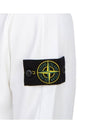 Compass Logo Patch Hoodie White - STONE ISLAND - BALAAN 7