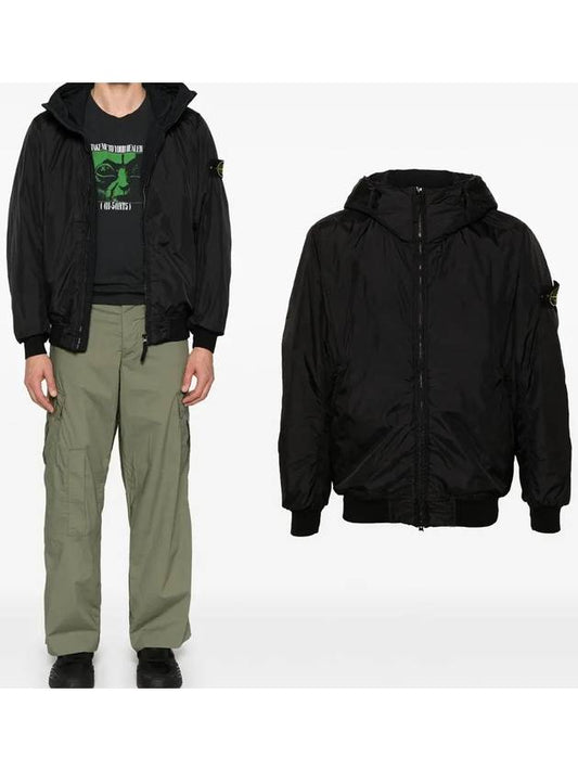 Crinkle Reps R NY Padding Black - STONE ISLAND - BALAAN 2