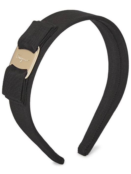 Vara Bow Hairband Black - SALVATORE FERRAGAMO - BALAAN 2