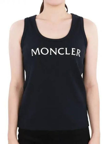 Women s Logo Printing Sleeveless Navy 8P00001 89A0D 778 270295 1141079 - MONCLER - BALAAN 1