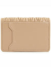 Matelasse Nappa Leather Card Wallet Beige - MIU MIU - BALAAN 3