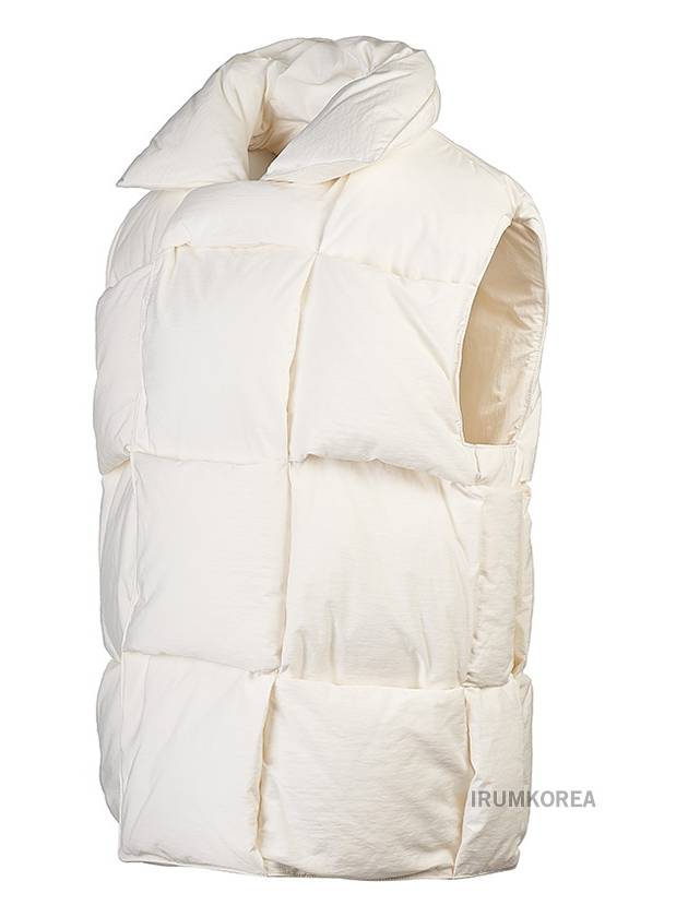 Intrecciato Nylon Padding Vest White - BOTTEGA VENETA - BALAAN 3