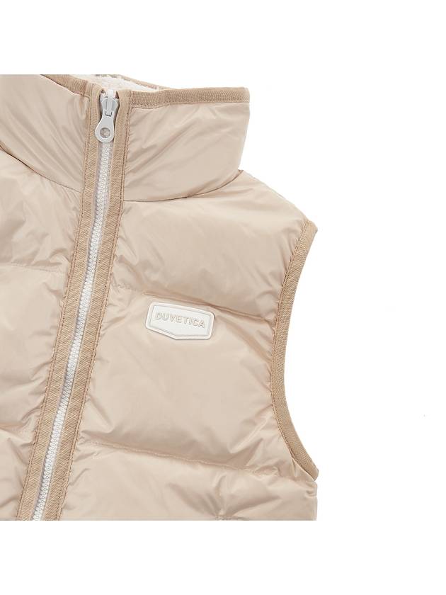 Logo Down Vest Beige - DUVETICA - BALAAN 8