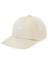 Tyron Logo Cotton Ball Cap Ecru Blue - ISABEL MARANT - BALAAN 2