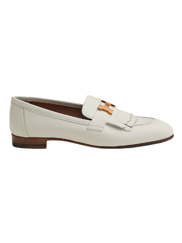 Royal Rose Gold H Logo Loafer Blanc - HERMES - BALAAN 1