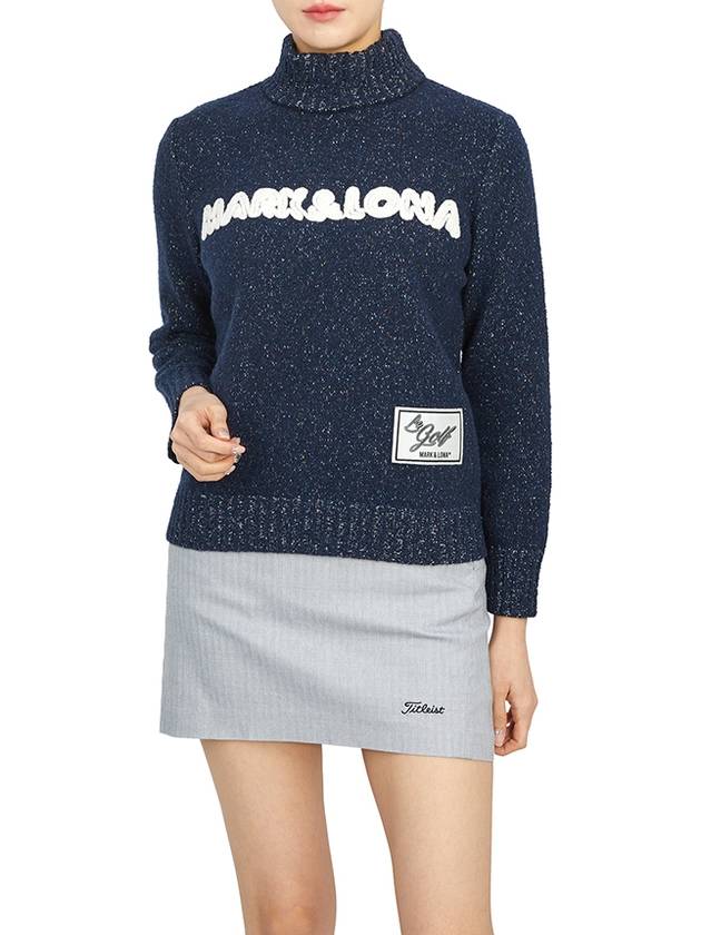 Golf wear women s neck polar knit MLW 2D AB05 NAVY - MARK & LONA - BALAAN 6