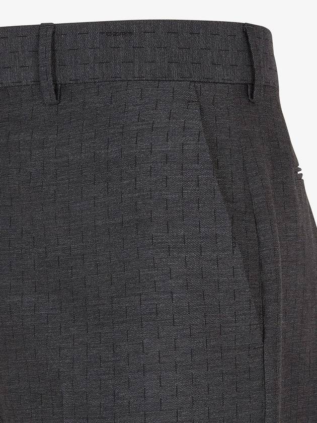 Fendi Trousers Grey - FENDI - BALAAN 4