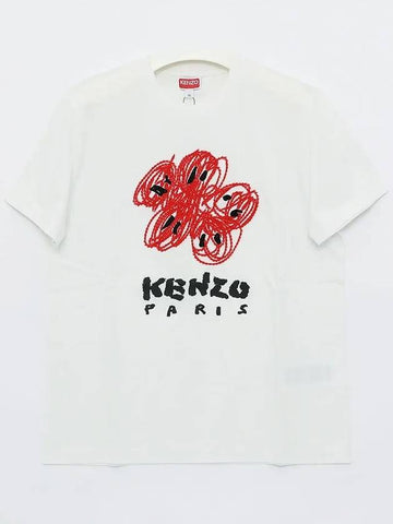 2TS102 4SG 02 Drawing T shirt - KENZO - BALAAN 1