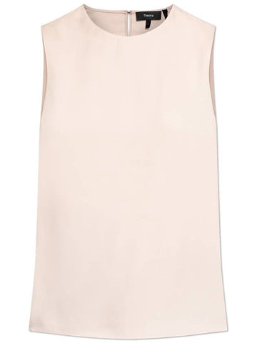 Theory Sleeveless Silk Top, Women's, Pink - THEORY - BALAAN 1