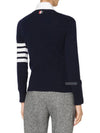 Women's 4 Bar Classic Cashmere Pullover Knit Top Navy - THOM BROWNE - BALAAN 4