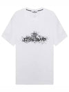 Institutional Two Print Short Sleeve T-Shirt White - STONE ISLAND - BALAAN 2