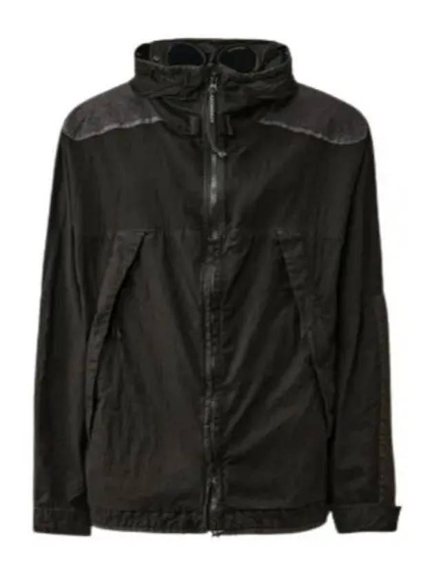 50 Fili Gum Mixed Goggle Hooded Jacket Black - CP COMPANY - BALAAN 2