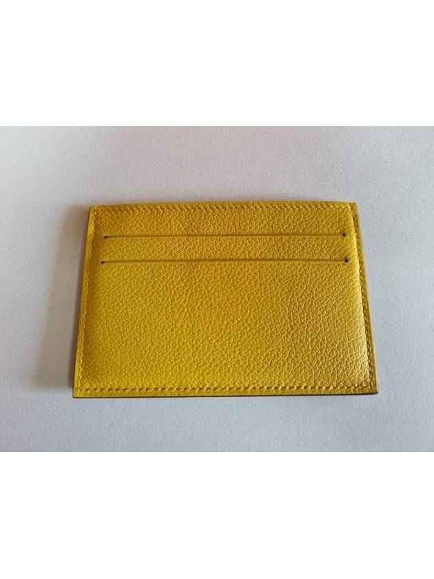 Citizen Twill Card Wallet Yellow - HERMES - BALAAN 4