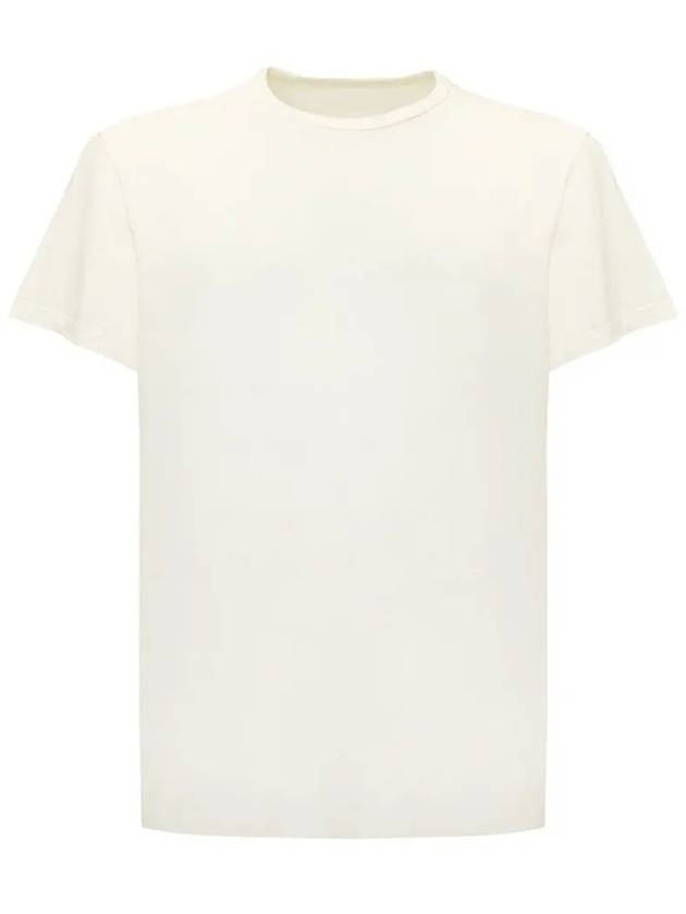 Reverse Logo Jersey Short Sleeve T-Shirt Ivory - MAISON MARGIELA - BALAAN 3