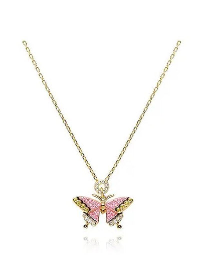 Idyllia Butterfly Pendant Necklace Gold - SWAROVSKI - BALAAN 2