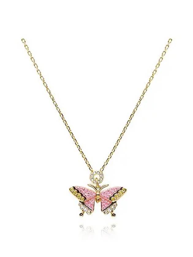 Idyllia Butterfly Pendant Necklace Gold - SWAROVSKI - BALAAN 3