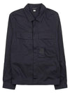 Men's Gabardine Shirt Zip Up Jacket Black - CP COMPANY - BALAAN 2