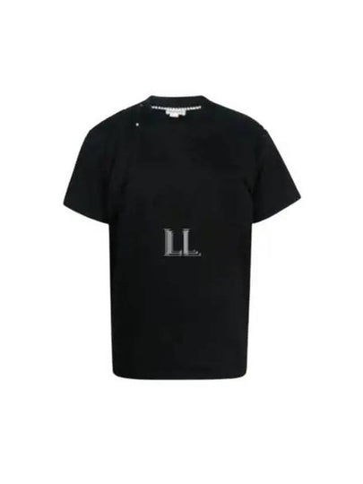 Crewneck Short Sleeve T-Shirt Black - ALEXANDER MCQUEEN - BALAAN 2