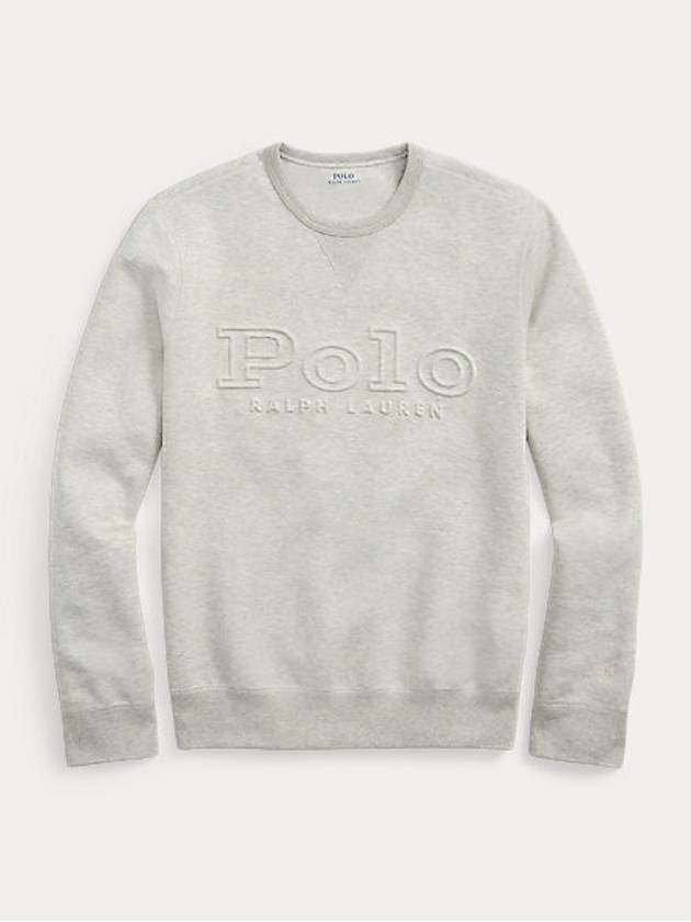 Emboss Logo Lettering Sweatshirt Grey - POLO RALPH LAUREN - BALAAN 2