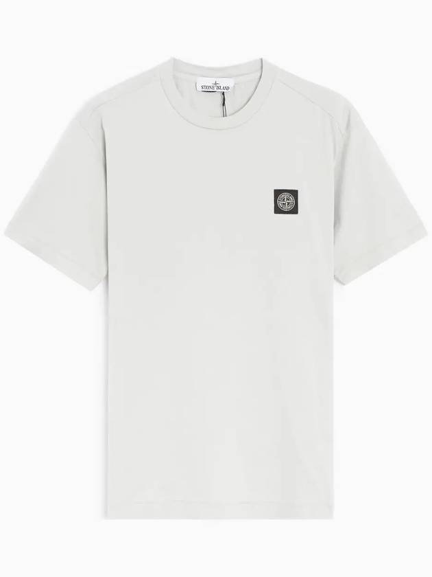 Wappen Logo Patch Short Sleeve T-Shirt Pearl Grey - STONE ISLAND - BALAAN 2