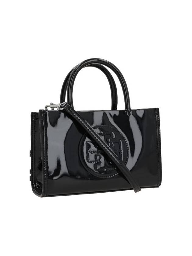 Ella Bio Patent Tote Bag Black - TORY BURCH - BALAAN 5