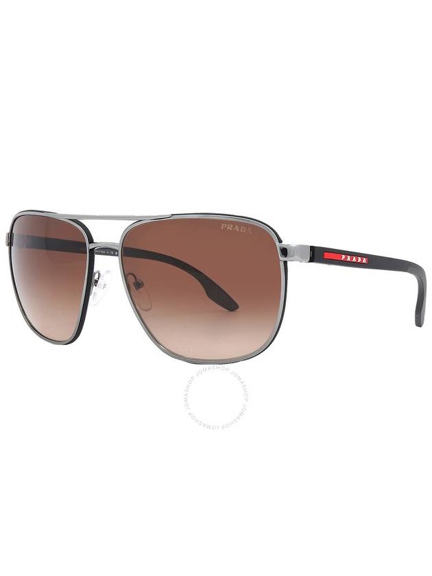 Prada Linea Rossa Brown Gradient Navigator Men's Sunglasses PS 50YS 5AV02P 62 - PRADA - BALAAN 3