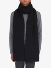 Cotton Wool Stitched Muffler Black - MAISON MARGIELA - BALAAN 5