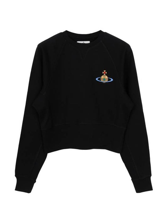 Athletic Cropped Sweatshirt Black - VIVIENNE WESTWOOD - BALAAN 1