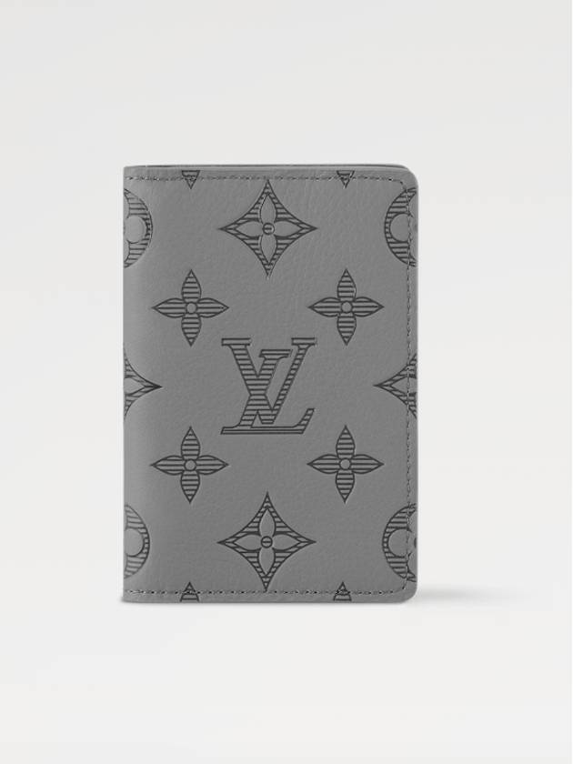 Pocket Organizer Monogram Shadow Card Wallet Grey - LOUIS VUITTON - BALAAN 2