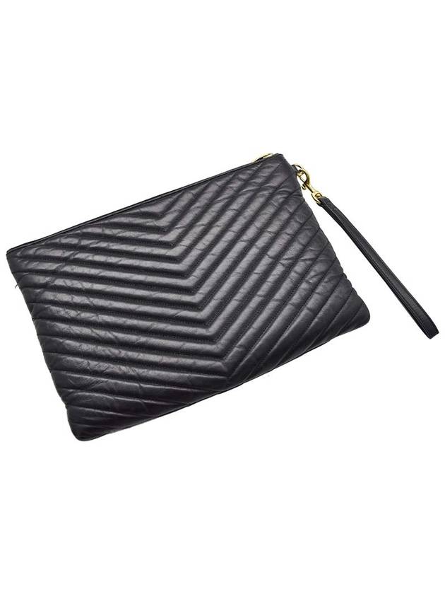 Women s Quilted Leather Gold Clutch Bag 8868 - SAINT LAURENT - BALAAN 2