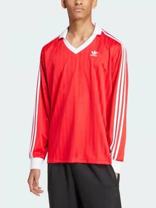 adidas Adicolor Pique Football Long Sleeve Tee IX5226 - ADIDAS - BALAAN 2