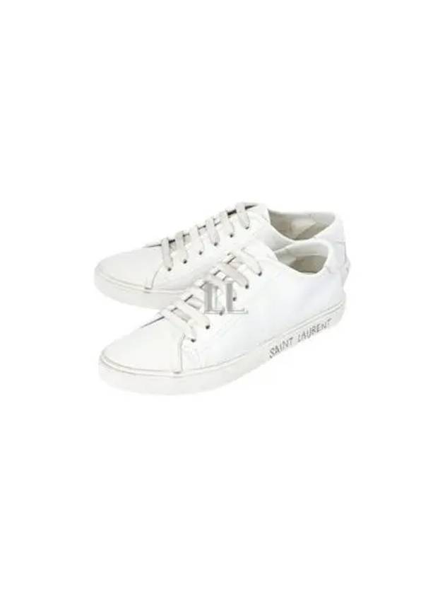 Men's Malibu Low Top Sneakers White - SAINT LAURENT - BALAAN 2