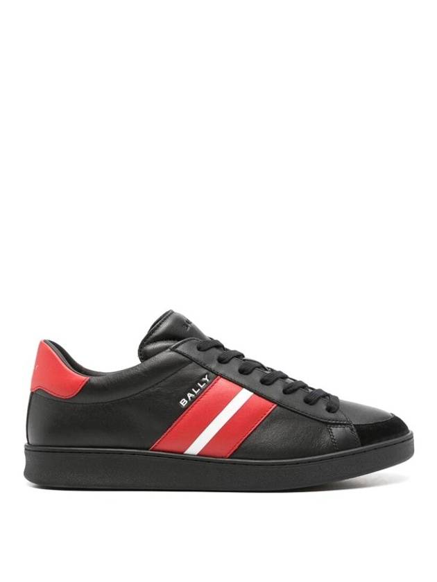 Tennis Leather Low Top Sneakers Red Black - BALLY - BALAAN 1