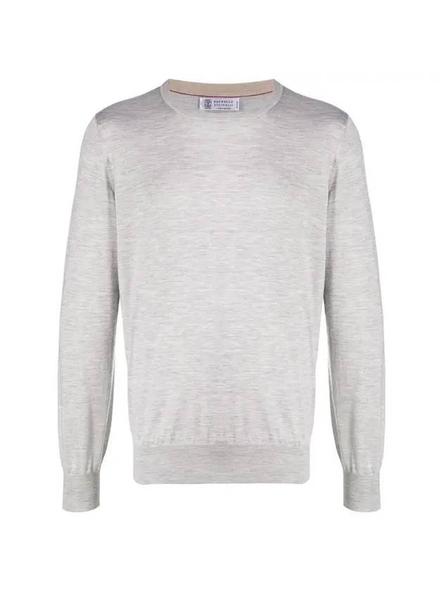 Sweater Gray M2300100CD408 - BRUNELLO CUCINELLI - BALAAN 1